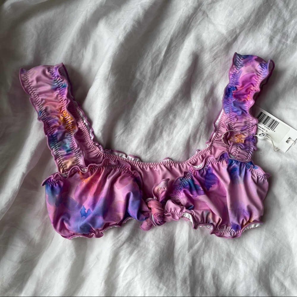 Frankies bikinis Colby top in watercolor floral